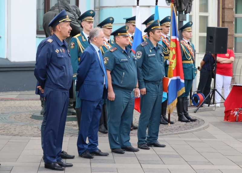 В Москве торжественно встретили победителей и призеров первенства мира по пожарно-спасательному спорту