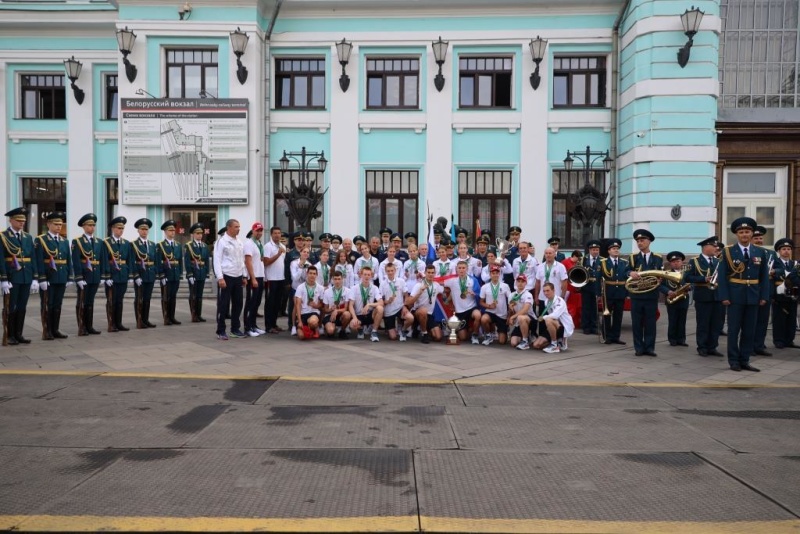 В Москве торжественно встретили победителей и призеров первенства мира по пожарно-спасательному спорту