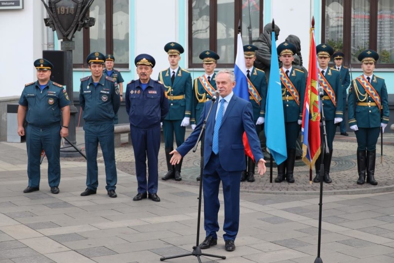 В Москве торжественно встретили победителей и призеров первенства мира по пожарно-спасательному спорту