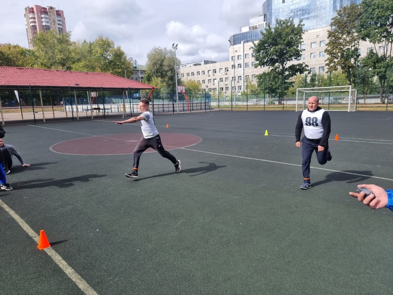 Прием зачетов по физической подготовке и спорту у Департамента кадровой политики