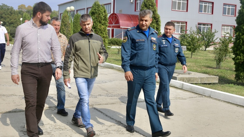 Встреча советника Министра МЧС России Даниила Мартынова с женской сборной командой Российской Федерации по пожарно-спасательному спорту