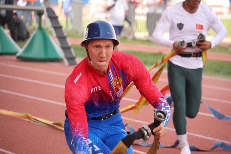 Второй спортивный день чемпионатов мира по пожарно-спасательному спорту в г. Самарканде