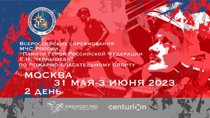 Прямая трансляция Всероссийских соревнований МЧС России «Памяти Героя Российской Федерации Е.Н. Чернышева» по пожарно-спасательному спорту (2 день)