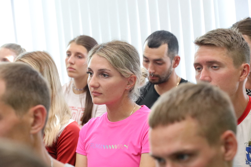 Встреча помощника Министра МЧС России полковника Александра Сергеевича Коровина со спортивными сборными командами Российской Федерации по пожарно-спасательному спорту