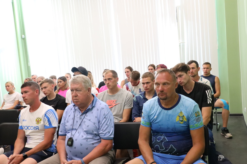 Встреча помощника Министра МЧС России полковника Александра Сергеевича Коровина со спортивными сборными командами Российской Федерации по пожарно-спасательному спорту