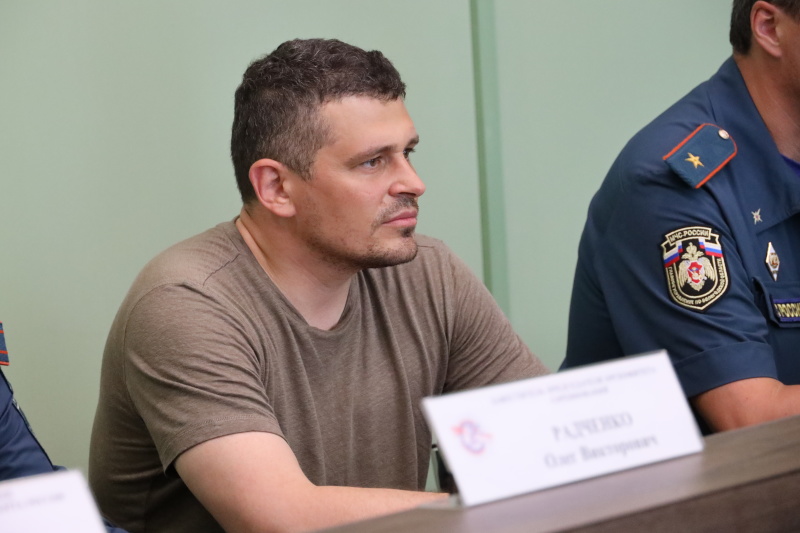 Встреча помощника Министра МЧС России полковника Александра Сергеевича Коровина со спортивными сборными командами Российской Федерации по пожарно-спасательному спорту