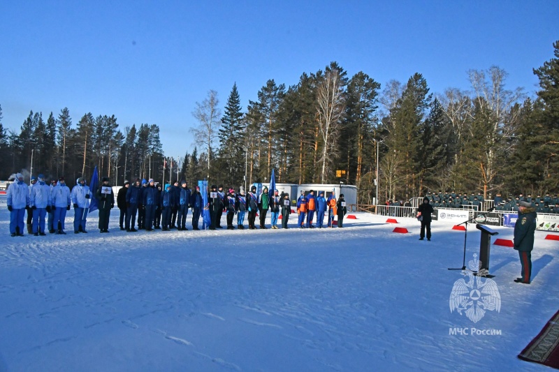 На сибирской земле прошли лыжные гонки среди вузов МЧС России