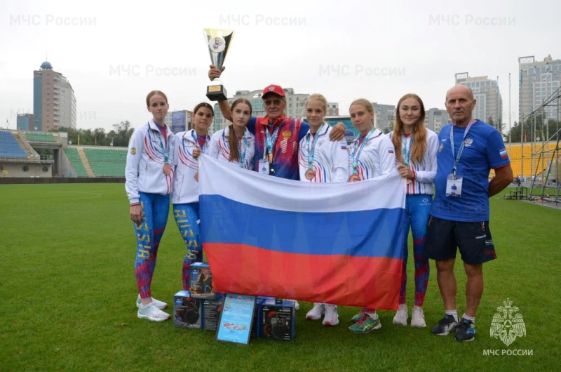 Золотой дубль юношеских сборных Российской Федерации по пожарно-спасательному спорту