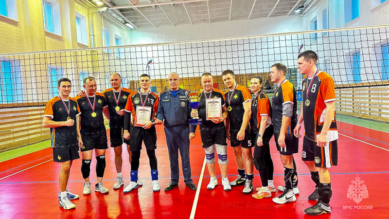 Очередная победа спортивной сборной команды Главного управления «Национальный центр управления в кризисных ситуациях» в Спартакиаде МЧС России по волейболу