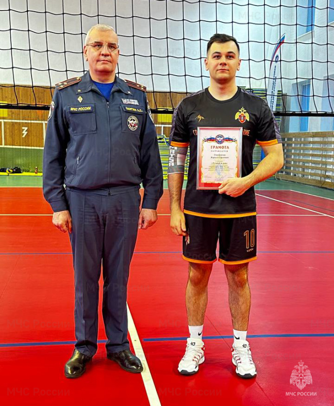 Очередная победа спортивной сборной команды Главного управления «Национальный центр управления в кризисных ситуациях» в Спартакиаде МЧС России по волейболу