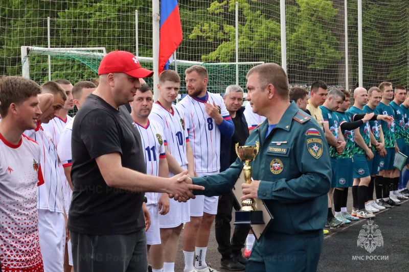 Определены сильнейшие команды Спартакиады МЧС России среди спортивных сборных команд спасательных воинских формирований и организаций, находящихся в ведении МЧС России по мини-футболу 2025 года