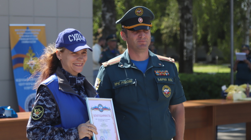 На базе Ногинского ордена Жукова спасательный центр МЧС России прошло торжественное закрытие чемпионата МЧС России по многоборью киноговов