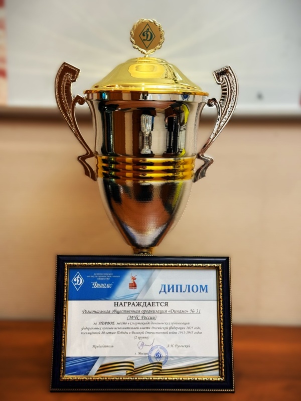 Региональная общественная организация «Динамо» № 31 МЧС России вновь стала победителем Спартакиады Общества «Динамо» 2025 года