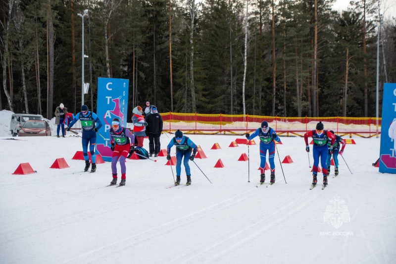 На Сибирской земле определили сильнейших лыжников среди вузов МЧС России
