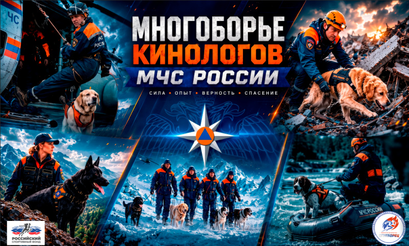 Чемпионат МЧС России по многоборью кинологов завершился в Ногинске