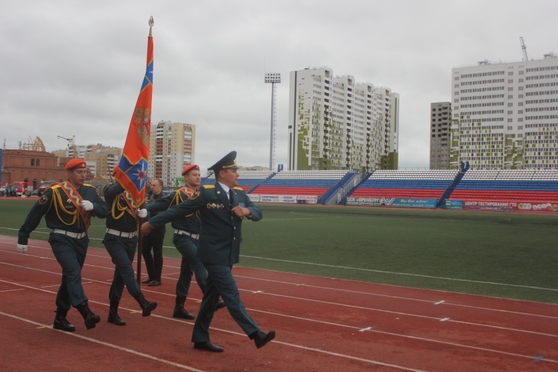 12 августа 2019 года, на стадионе «Оренбург» областного центра состоялось торжественное открытие Всероссийских соревнований по пожарно-спасательному спорту среди специальных подразделений ФПС ГПС МЧС России, посвящённые памяти В.Т. Кишкурно