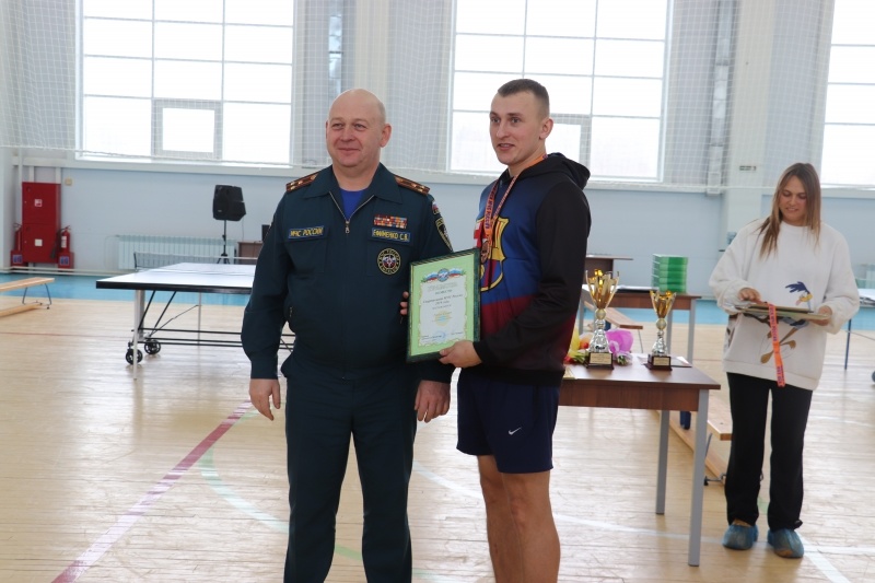 В Рузском ЦОПУ прошла Спартакиада МЧС России по настольному теннису