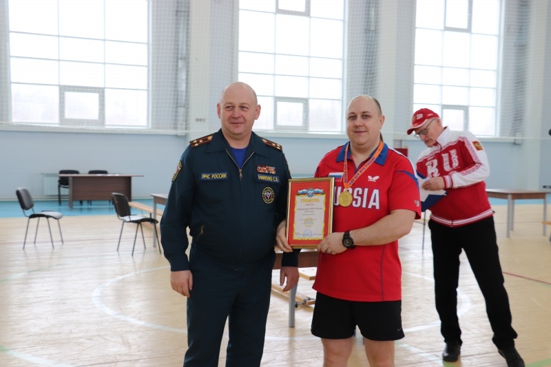 В Рузском ЦОПУ прошла Спартакиада МЧС России по настольному теннису