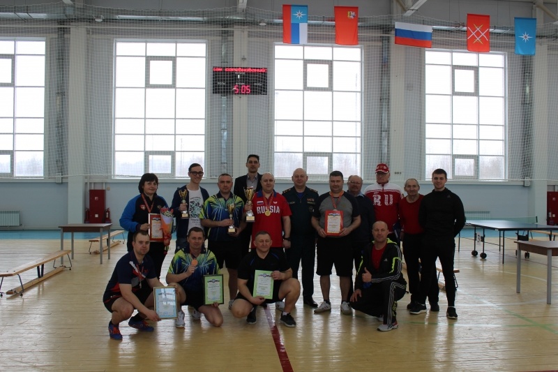 В Рузском ЦОПУ прошла Спартакиада МЧС России по настольному теннису