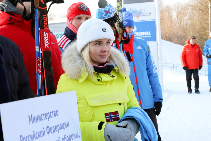 Спортивные соревнования по лыжным гонкам Спартакиады Общества "Динамо"